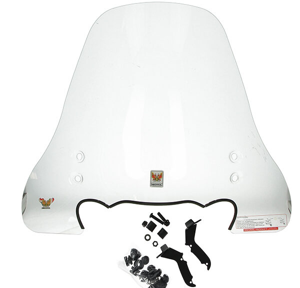 Windscherm isotta met bevestigingsset hoog — geschikt voor BTC New Jog