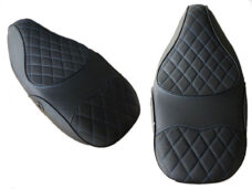 Buddydek Regia luxe stiksel zwart/blauw sprint