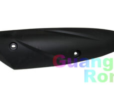 Hitteschild uitlaat mat zwart agility 10inch