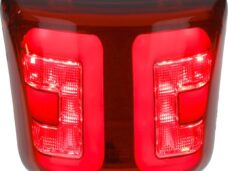 achterlicht Power1 led tube rood  E-keur glans zwart gts alle mod.