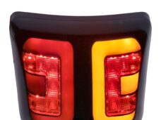 achterlicht Power1 led e-keur + raw tube glans zwart smoke gtv