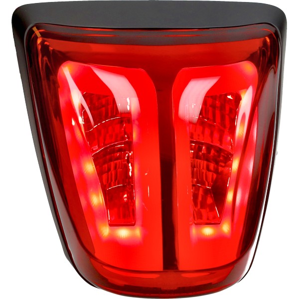 achterlicht Power1 led tube rood /zwart matt E-keur primavera