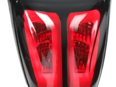 achterlicht Power1 led tube smoke/zwart glans E-keur primavera