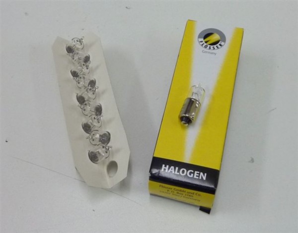 lamp 12V flosser 10W halogeen ba9s 1pcs