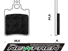 Remblokset Newfren achter gpr