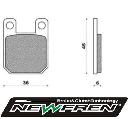 Remblokset Newfren model ajp dragster