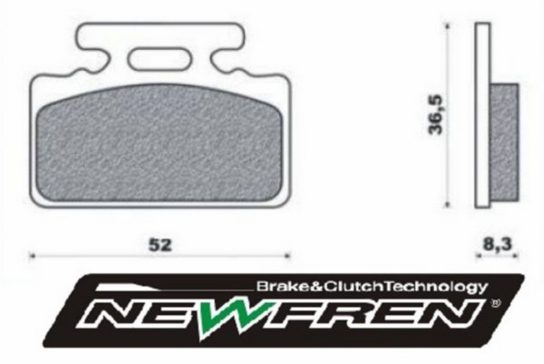 remblokset newfren voor agm Goccia GEV1000