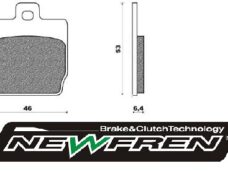 Remblokset Newfren achter aerox