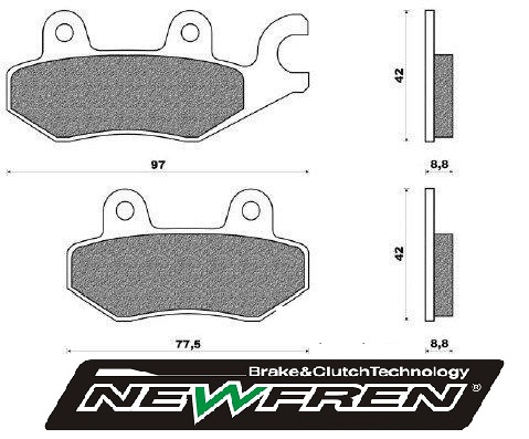 Remblokset Newfren voor agility 125