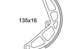 Remsegment Newfren achter bromfiets — geschikt voor Vespa