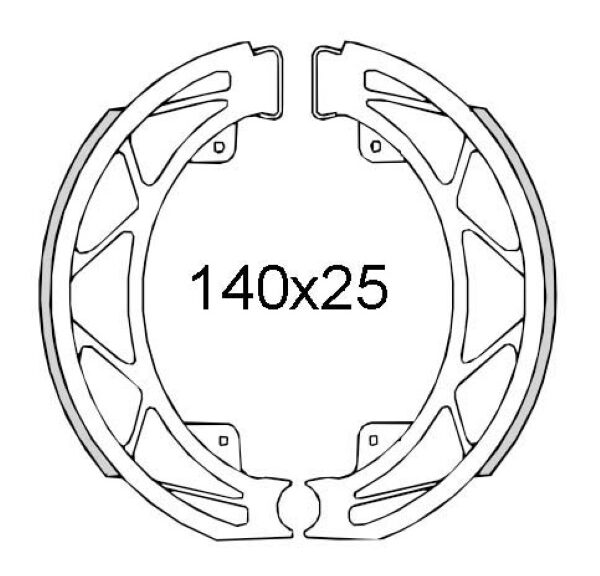 Remsegment set /5 centro 4t