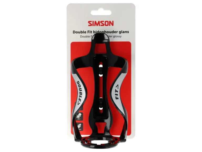 Simson bidonhouder DoubleFit zwart