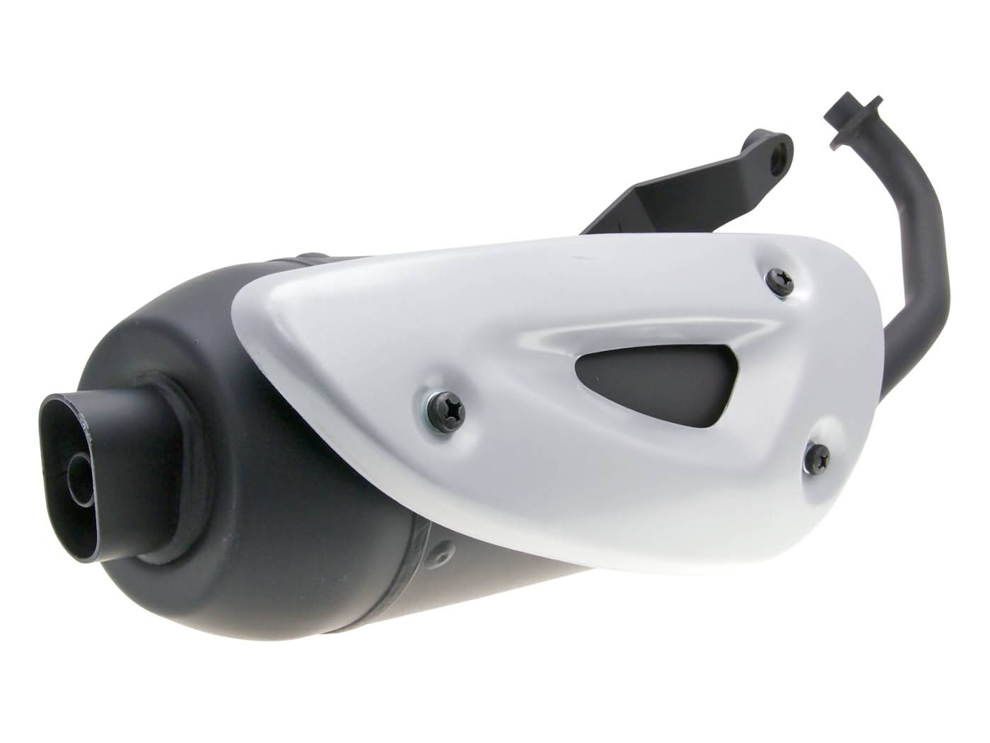 Uitlaat Tecno Standaard Model Straight (made In Eu) Zwart Mio, Speedfight 3 4t, Symphony, Tweet 4t, Viva Va2008 4t - Afbeelding 2