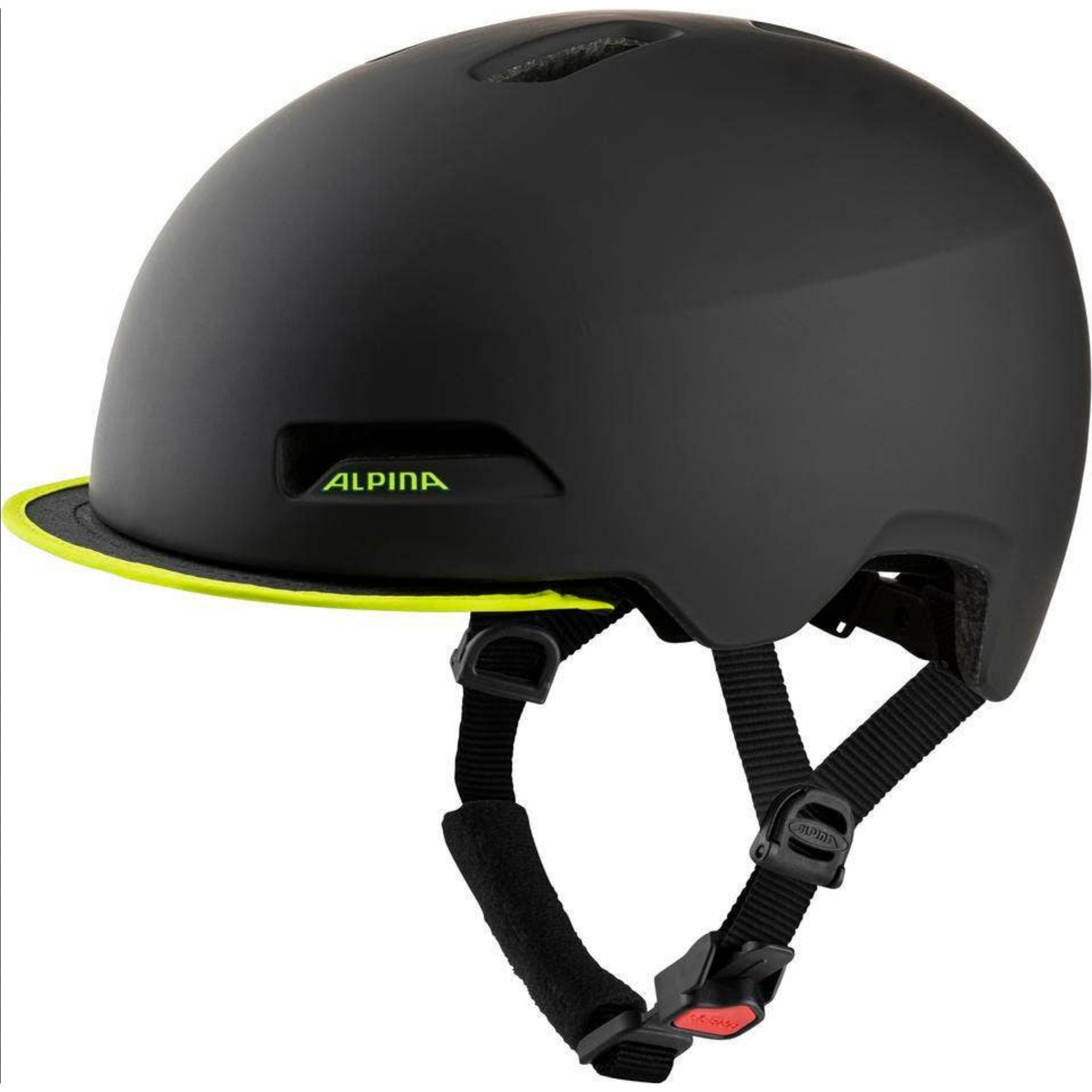 Alpina Fietshelm mat zwart
