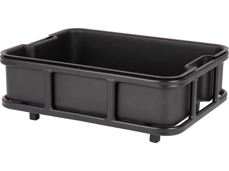AtranVelo krat Bakery One AVS met 2 spanbanden mat zwart