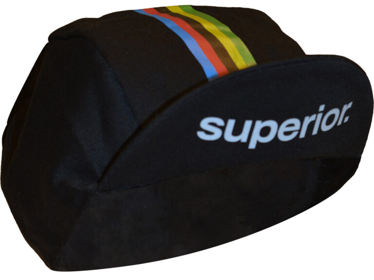 Superior helmpetje zwart WK strepen