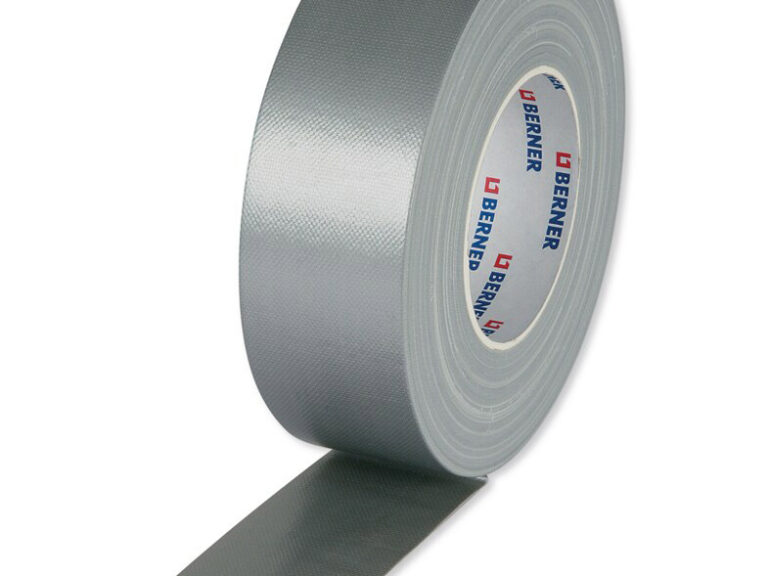 Berner textieltape rol 50m x 50mm zilver