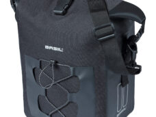 Basil enkele tas Navigator M MIK studs waterproof 14l zwart