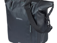 Basil enkele tas Rivo Tarpaulin MIK Hooks 12-15l zw