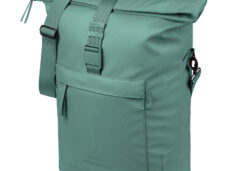 Basil schoudertas Brooklyn MIK Hooks 17l zilvergroen