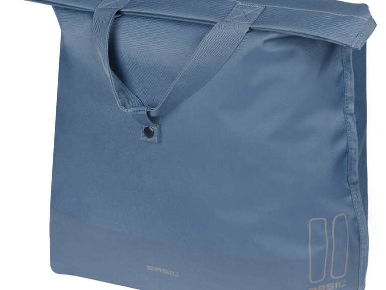 Basil shopper Mara Evo MIK Hooks 19l rPET blauw