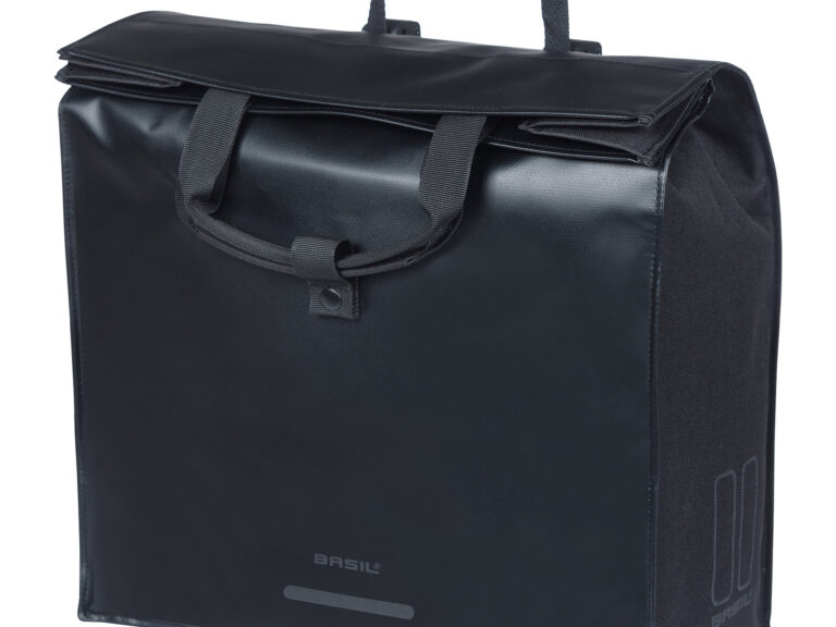 Basil shopper Urban Load Pro MIK Hooks 20l rPET zwart