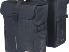 Basil dubbele tas Move 30l zwart