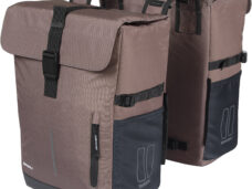 Basil dubbele tas Move 30l bruin