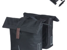 Basil dubbele tas City MIK 28-32l zwart