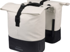 Basil dubbele tas Cove MIK 28-32l gebroken wit/zwart