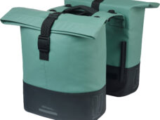 Basil dubbele tas Cove MIK 28-32l zilvergroen/zwart