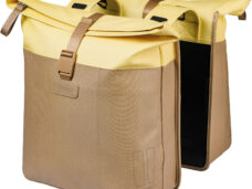 Basil dubbele tas Vive 28-35l zand/geel