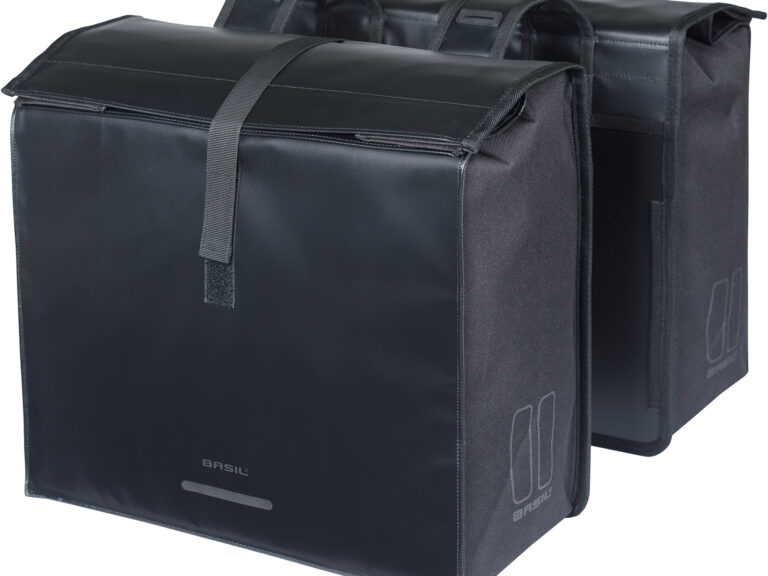 Basil dubbele tas Urban Load Pro 64l rPET zwart