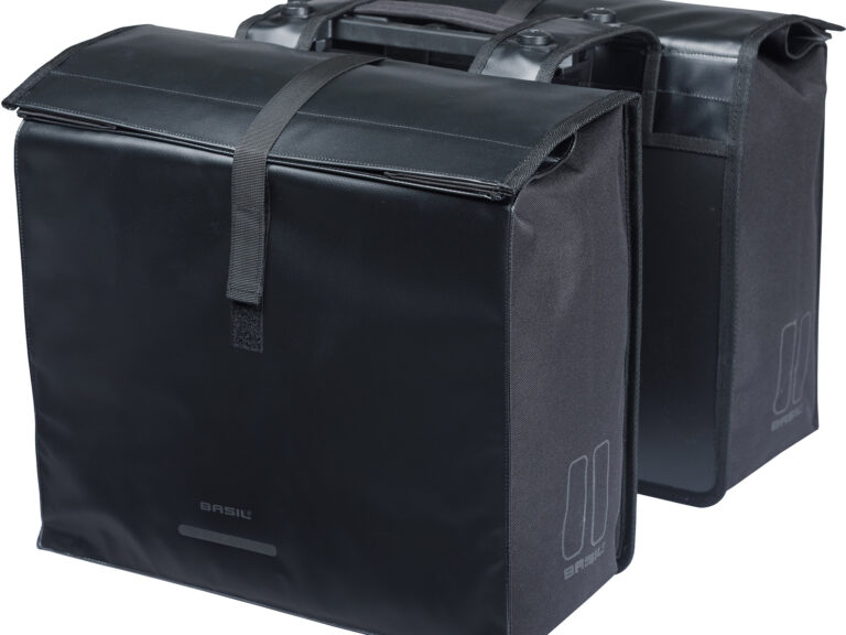 Basil dubbele tas Urban Load Pro MIK 64l rPET zwart
