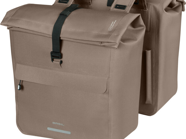 Basil dubbele tas Urban Dry Neo 52l rPET bruin