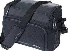 Basil stuurtas Move 7-8l zwart met adapterplaat