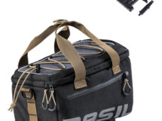 Basil bagagedragertas Miles MIK 7l zwart/grijs