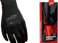 CyclOn montagehandschoenen M8 nylon/pu zwart/rood (3pr)