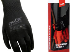 CyclOn montagehandschoenen M10 nylon/pu zwart/geel (3pr)