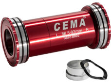 CEMA bracketas BB86-BB92 SRAM GXP SG3 coated keramisch rood
