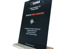 Balcão expositor CEMA com revestimento cerâmico SG3