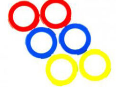 Magura Cover-kit voor remklauw blauw/rood/geel 6st. 2701239