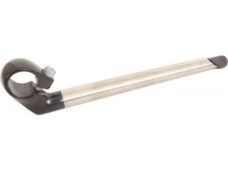 Stuurpen Kalloy 22.2mm 40/280 RVS zwart/chrome