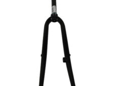 Voorvork 28" uni-kroon met trommelnok zwart