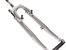 Voorvork verend Hybride 28" uni. 1" zilver