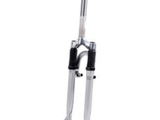 Voorvork verend 28" 250mm 1/8draad voor remschijf zilver