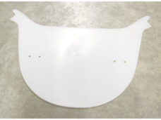 Nummerbord BMX Fox wit (zonder sticker)