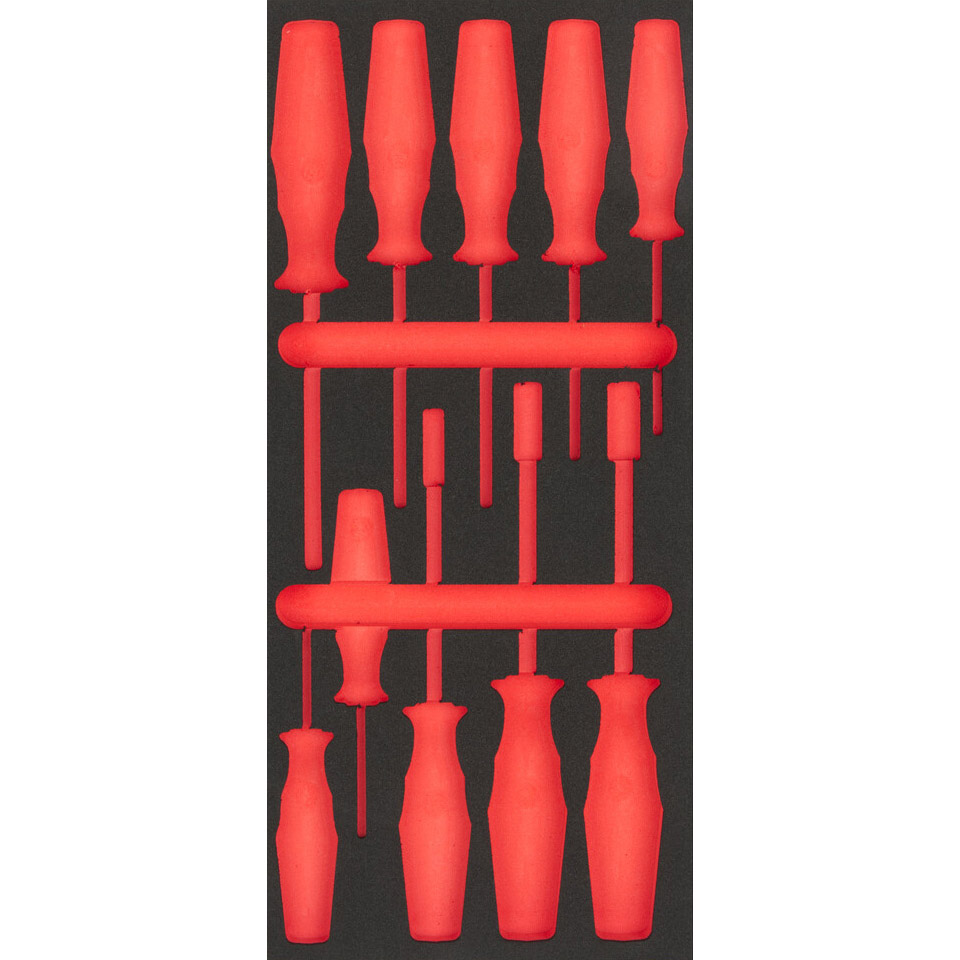 Cyclus foam 1 gefreesd excl. gereedschap maat S rood