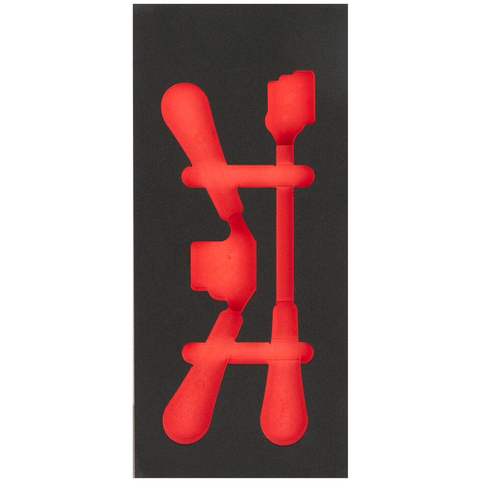 Cyclus foam 7 gefreesd excl. gereedschap maat S rood
