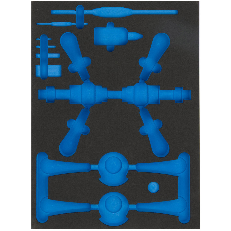 Cyclus foam 9 gefreesd excl. gereedschap maat L blauw